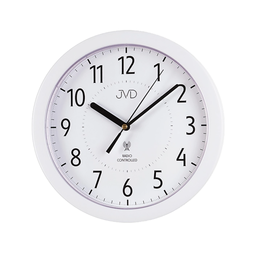 JVD RH612.13 - 25cm - BIAŁY - Zegar ścienny Radio Controlled
