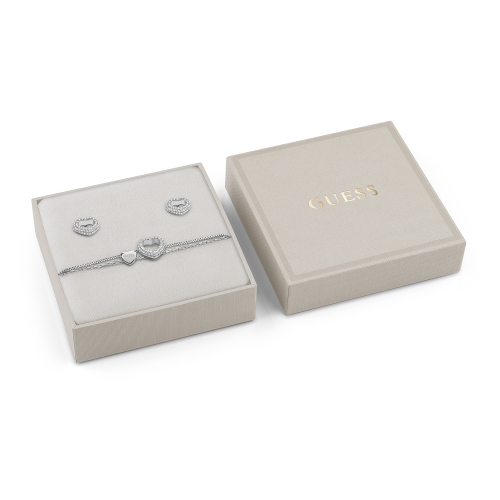 GUESS JUBS05075JWRHS - Zestaw kolczyki + bransoletka - Damski - Stal nierdzewna