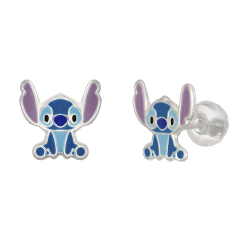 DISNEY - Stitch - Ag925 - Srebrne kolczyki z emalią