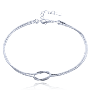 MINET JMAS0282SB17 - Ag925 - ŻMIJKA - Srebrna bransoletka