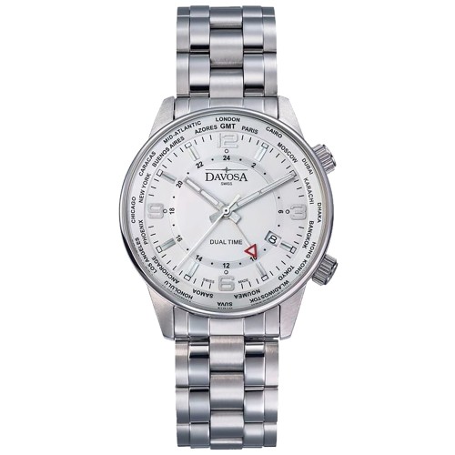 DAVOSA 163.480.15 -  Vireo Dual Time - Męski - Zegarek kwarcowy