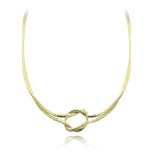 MINET JMAS0282GN42 - Ag925 - ŻMIJKA - Pozłacany srebrny naszyjnik