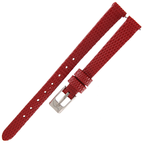 TEKLA JQ3 - 10mm - Jaszczurka - CZERWONY - Skórzany pasek do zegarka