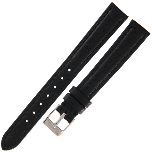 TEKLA E10 - 14mm - CZARNY - Skórzany pasek do zegarka
