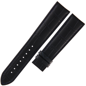 TISSOT T610045301 - 21mm - GRANATOWY - Skórzany pasek do zegarka - T099407A / T099427A / T127407A