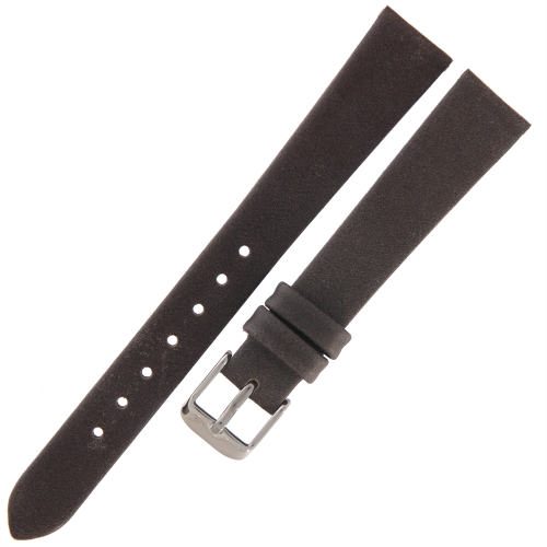 ADRIATICA - 14mm - CIEMNY SZARY - Skórzany pasek do zegarka