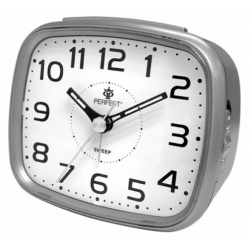 PERFECT ML003SP - Silver - Budzik wskazówkowy