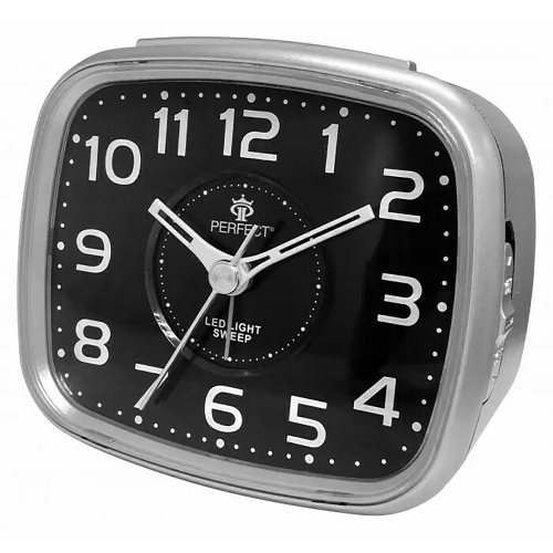 PERFECT ML003W-SP - Silver - Budzik wskazówkowy