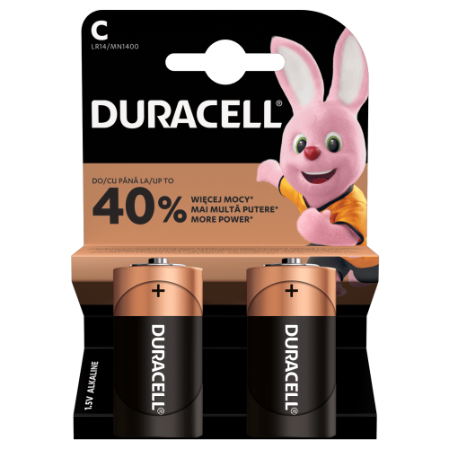 DURACELL C / LR14 - 1,5V - 2x Bateria alkaliczna - Blister