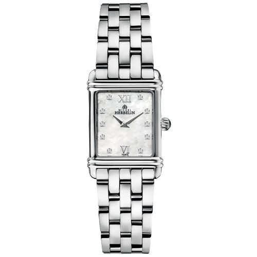 HERBELIN 17478B59 - Art Deco Zircon Silver - Damski - Zegarek na bransolecie