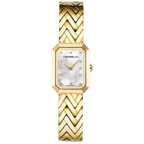 HERBELIN 17446BP19 - Octogone Gold Pearl - Damski - Zegarek na bransolecie