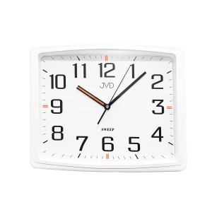 JVD HX2497.1 - 37x30cm - BIAŁY - Zegar ścienny