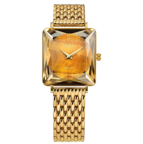JOWISSA J8.776.M - FACET PRINCESS 25mm - Gold/Orange - Damski - Zegarek na bransolecie