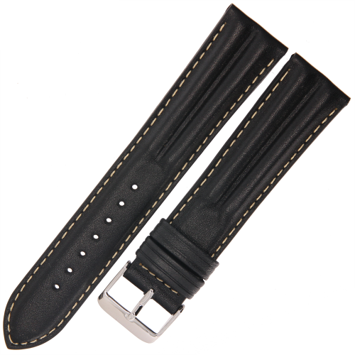 ROCHET Abyss - CZARNY - 20mm - Skórzany pasek do zegarka