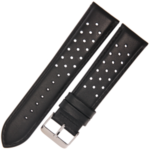 ROCHET San Marino - CZARNY - 22mm - Skórzany pasek do zegarka