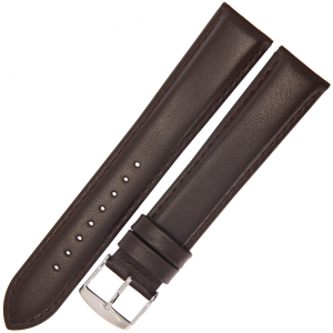 ROCHET Nepture XL - CIEMNY BRĄZ - 20mm - Skórzany pasek do zegarka