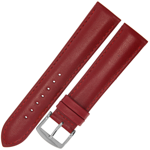 ROCHET Screen - CZERWONY - 20mm - Skórzany pasek do zegarka