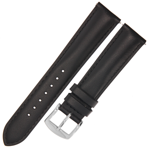 ROCHET New York - CZARNY - 18mm - Skórzany pasek do zegarka