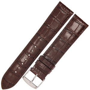 ROCHET Charleston - CIEMNY BRĄZ - 20mm - Skórzany pasek do zegarka