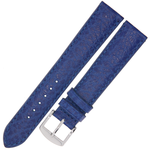 ROCHET Buffalo - KRÓLEWSKI NIEBIESKI - 18mm - Skórzany pasek do zegarka