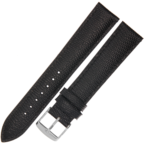 ROCHET Opaline - CZARNY - 18mm - Skórzany pasek do zegarka