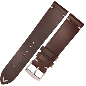 PACIFIC W18  - Ciemny Brąz - 22mm - Skórzany pasek do zegarka
