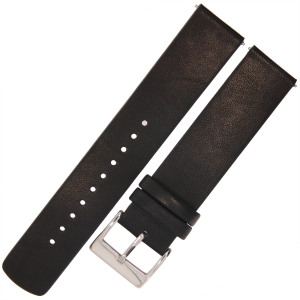 PACIFIC W21 - Czarny - 20mm - Skórzany pasek do zegarka