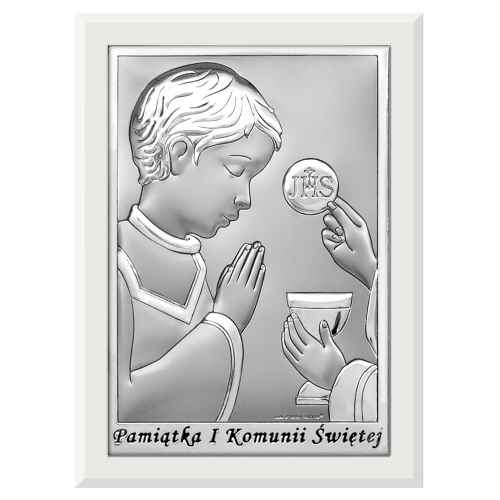 BELTRAMI - 8x11cm - Obrazek KOMUNIA Chłopiec na panelu