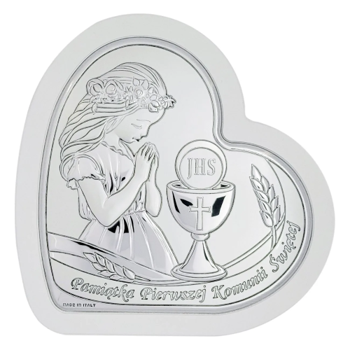 FUSELLI - 15x15,5cm - Obrazek KOMUNIA Dziewczynka na panelu