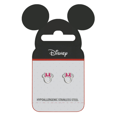 DISNEY - Minnie Mouse - Stalowe kolczyki kontur