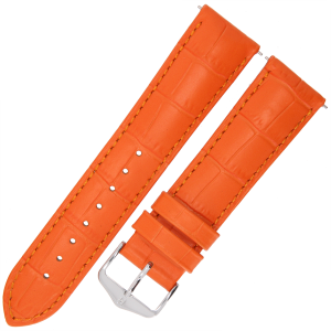 HIRSCH Duke L - POMARAŃCZOWY - 22mm - Skórzany pasek do zegarka