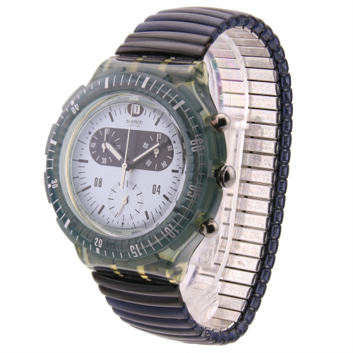 SWATCH SBN401A - POWYSTAWOWY - Męski - Zegarek na bransolecie rozciąganej