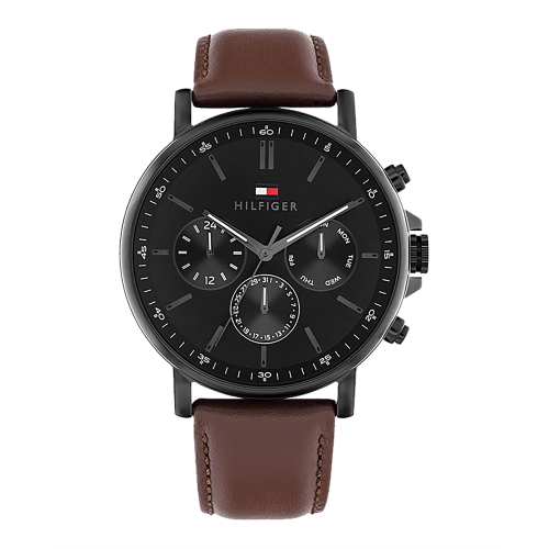 TOMMY HILFIGER 1710704 - #Tyson - Męski - Zegarek na pasku skórzanym