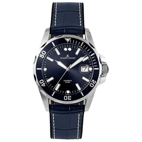 JACQUES LEMANS 1-2089C - Liverpool Automatic - Męski - Zegarek na pasku