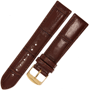 HORIDO 1320 - CIEMNY BRĄZ - 20mm - Skórzany pasek do zegarka