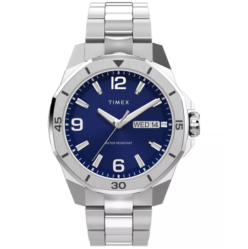 TIMEX TW2W79500 - Essex Day & Date - Męski - Zegarek na bransolecie