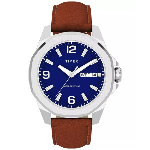 TIMEX TW2W92800 - Essex Day & Date - Męski - Zegarek na pasku