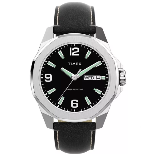 TIMEX TW2W92900 - Essex Day & Date - Męski - Zegarek na pasku