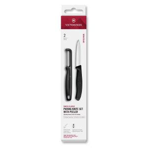 VICTORINOX 6.7113.21 - Swiss Classic, zestaw nóż i obieraczka, czarny