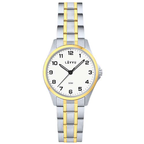 LAVVU LWL5081 - GLIMT Silver/Gold - Damski - Zegarek na bransolecie