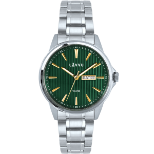 LAVVU LWM0272 - TRONES Green & Gold - Męski - Zegarek na bransolecie