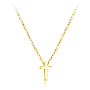 MINET JMG0185WGN42 - Au 585 / 1,70g - Złoty naszyjnik z krzyżyciem