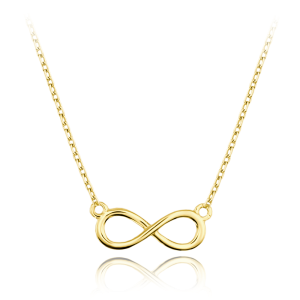 MINET JMG0267WGN46 - Au 585 / 1,70g - Elegancki złoty naszyjnik nieskończoności