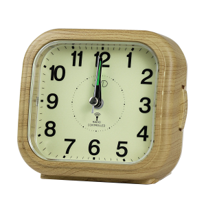 JVD RB1603.2 - 12x11cm - Brązowy - Budzik wskazówkowy