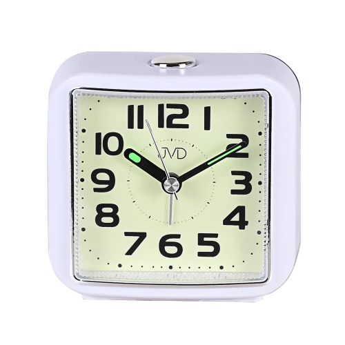 JVD SRP8204.3 - 4x5cm - Biały - Budzik wskazówkowy