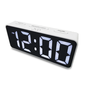JVD SB524.3 - 13x5cm - Biały - Budzik elektroniczny