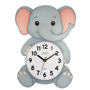 JVD HJ112 - 29,5x39cm - SŁOŃ - Zegar ścienny