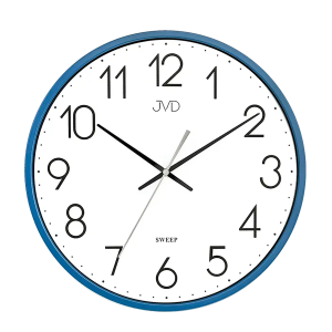 JVD HX8016.4 - 30cm - Niebieski - Zegar ścienny