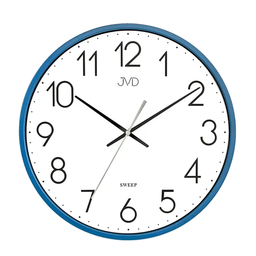 JVD HX8016.4 - 30cm - Niebieski - Zegar ścienny