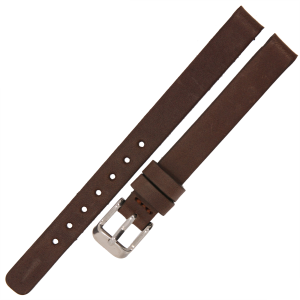 LAVVU Plain LSCUC10 - 10mm - CIEMNY BRĄZ - Skórzany pasek do zegarka